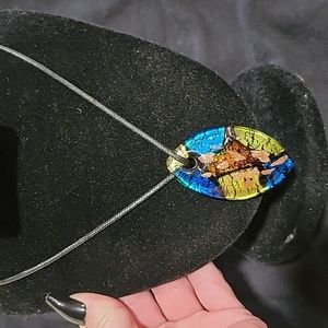 Handcrafted Glass pendant necklace